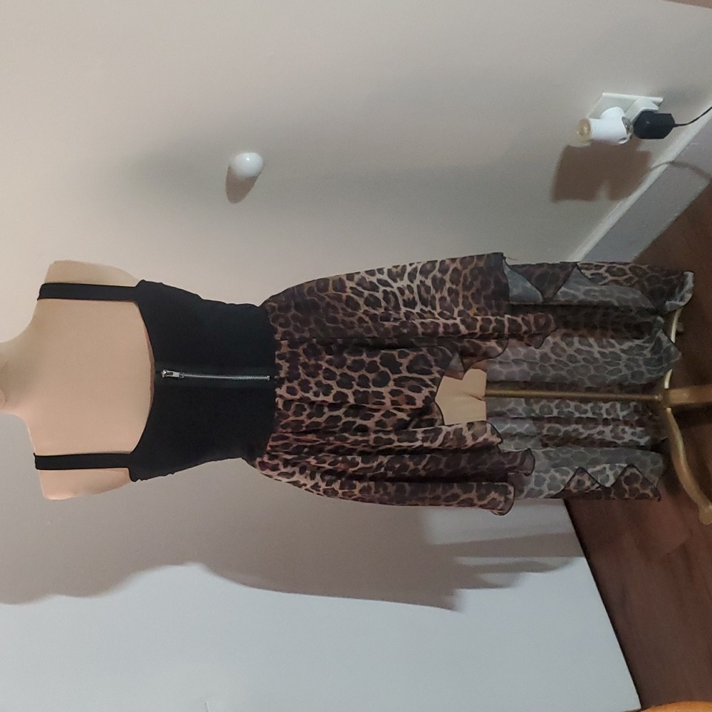 Hi lo Leopard dress